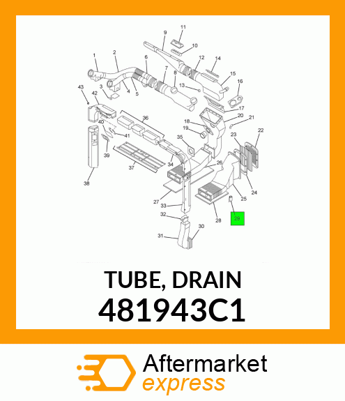 TUBE, DRAIN 481943C1