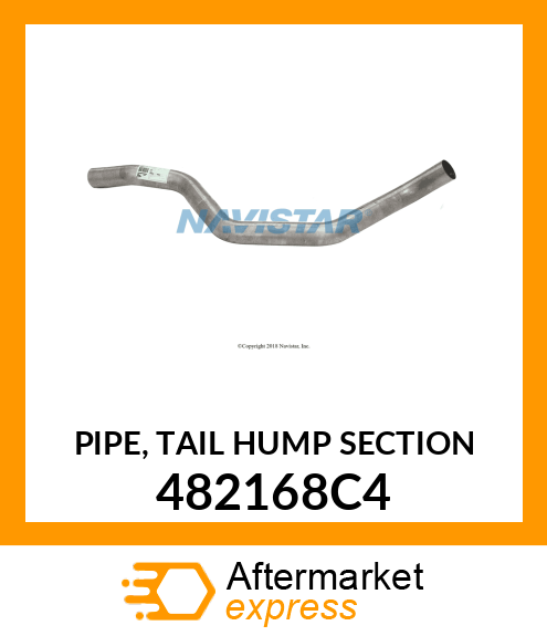 PIPE, TAIL HUMP SECTION 482168C4