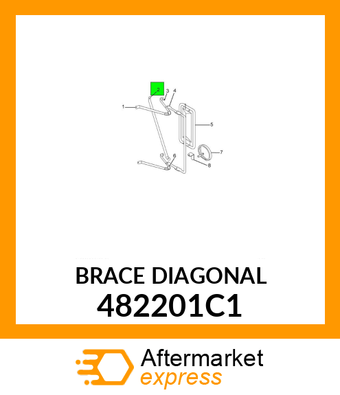 BRACE DIAGONAL 482201C1