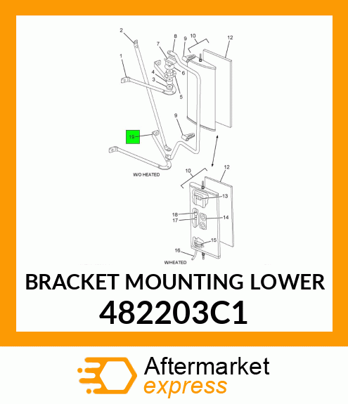 BRACKET MOUNTING LOWER 482203C1