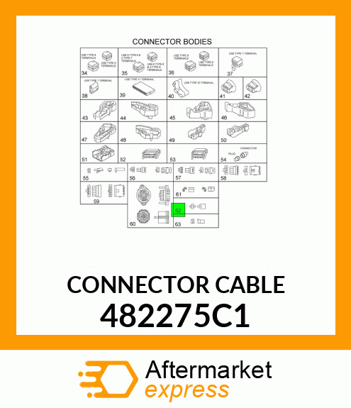 CONNECTOR CABLE 482275C1