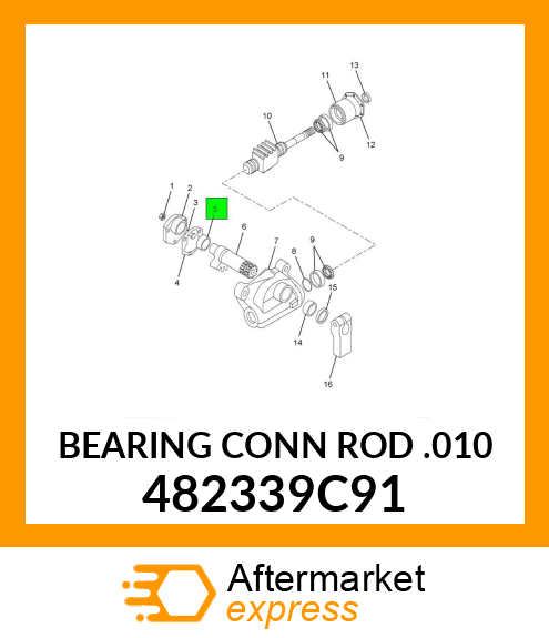 BEARING CONN ROD .010 482339C91