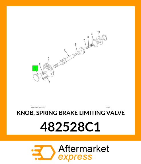 KNOB, SPRING BRAKE LIMITING VALVE 482528C1