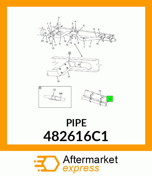 PIPE TAIL 482616C1