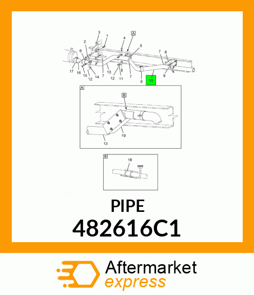 PIPE TAIL 482616C1