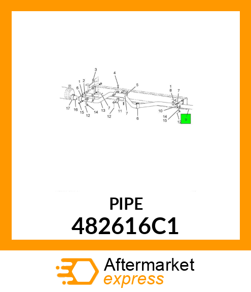 PIPE TAIL 482616C1