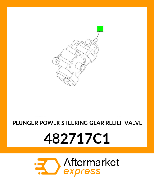 PLUNGER POWER STEERING GEAR RELIEF VALVE 482717C1