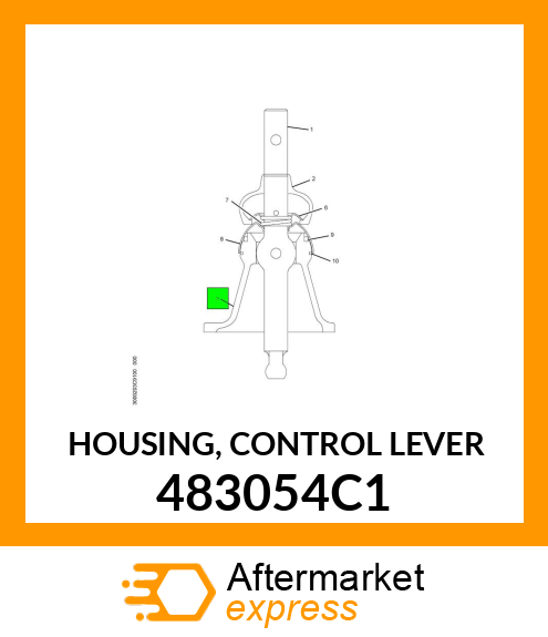 HOUSING, CONTROL LEVER 483054C1