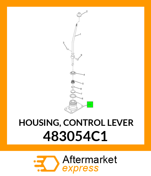 HOUSING, CONTROL LEVER 483054C1