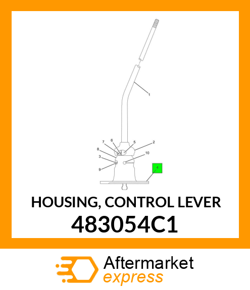 HOUSING, CONTROL LEVER 483054C1