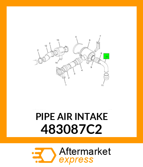 PIPE AIR INTAKE 483087C2