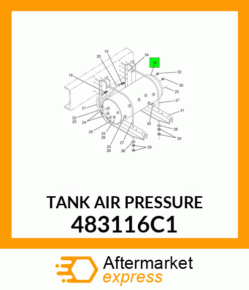TANK AIR PRESSURE 483116C1