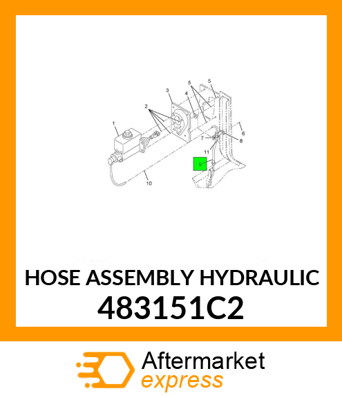 HOSE ASSEMBLY HYDRAULIC 483151C2