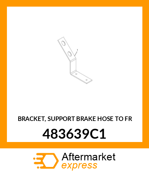 BRACKET, SUPPORT BRAKE HOSE TO FR 483639C1