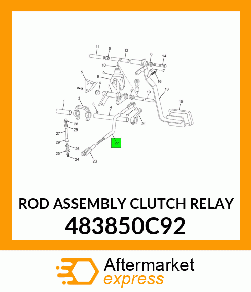 ROD ASSEMBLY CLUTCH RELAY 483850C92