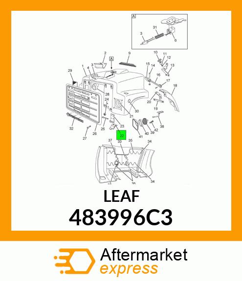 LEAF HINGE TO CORE SPT 483996C3