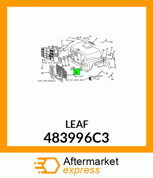 LEAF HINGE TO CORE SPT 483996C3