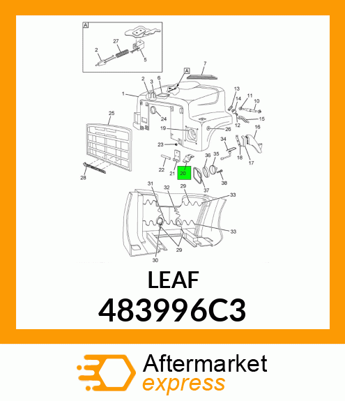 LEAF HINGE TO CORE SPT 483996C3