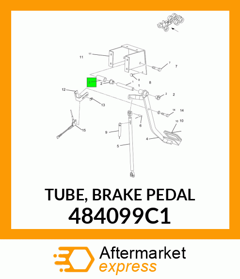 TUBE, BRAKE PEDAL 484099C1