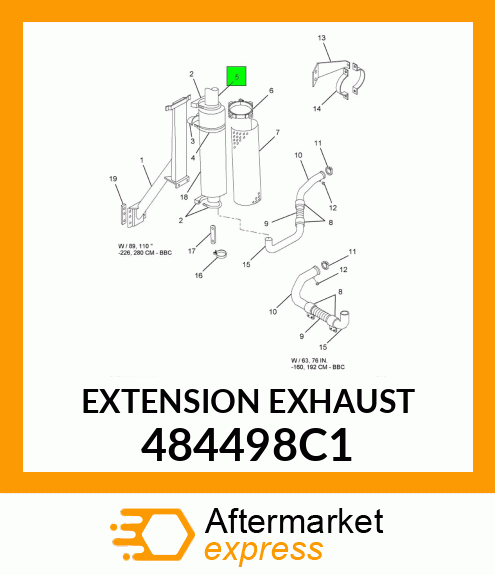 EXTENSION EXHAUST 484498C1