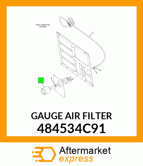 GAUGE AIR FILTER 484534C91