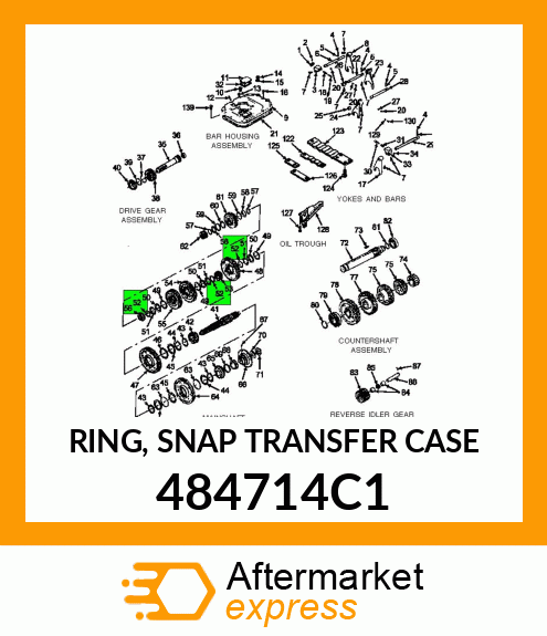 RING, SNAP TRANSFER CASE 484714C1