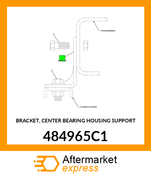 BRACKET, CENTER BEARING HOUSING SUPPORT 484965C1