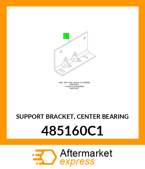 SUPPORT BRACKET, CENTER BEARING 485160C1