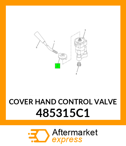 COVER HAND CONTROL VALVE 485315C1