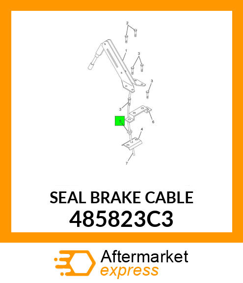 SEAL BRAKE CABLE 485823C3