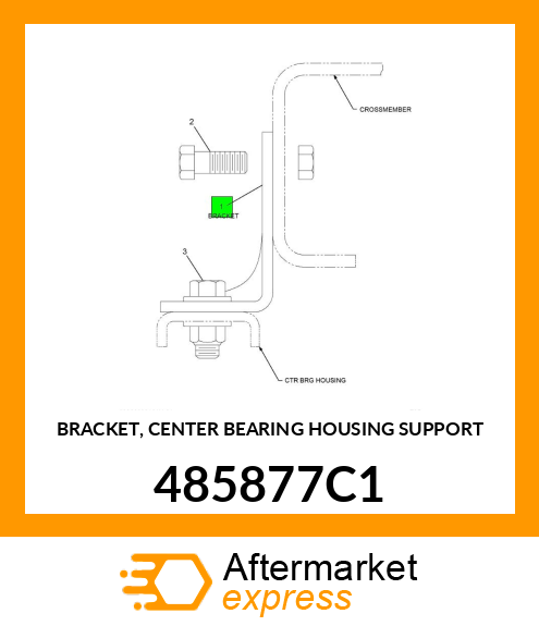 BRACKET, CENTER BEARING HOUSING SUPPORT 485877C1