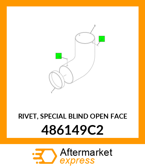 RIVET, SPECIAL BLIND OPEN FACE 486149C2