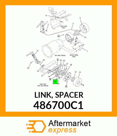 LINK, SPACER 486700C1