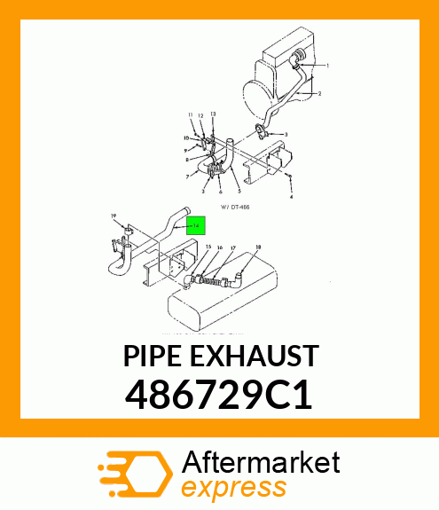 PIPE EXHAUST 486729C1