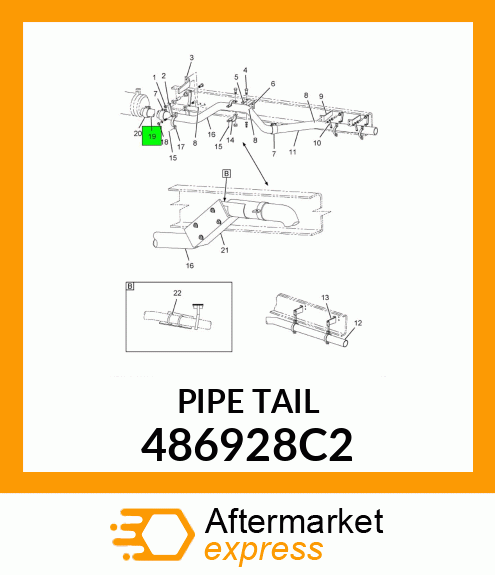 PIPE TAIL 486928C2