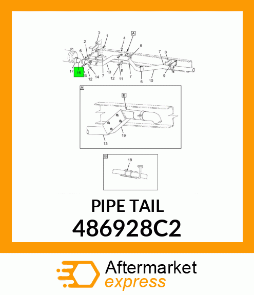 PIPE TAIL 486928C2