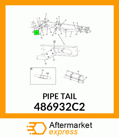 PIPE TAIL 486932C2