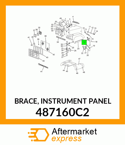 BRACE, INSTRUMENT PANEL 487160C2