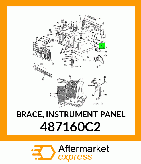 BRACE, INSTRUMENT PANEL 487160C2