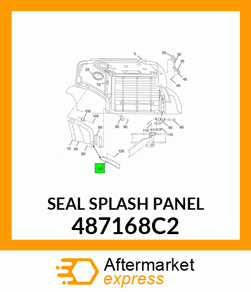 SEAL SPLASH PANEL 487168C2