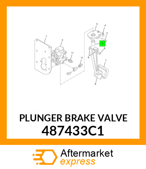 PLUNGER BRAKE VALVE 487433C1