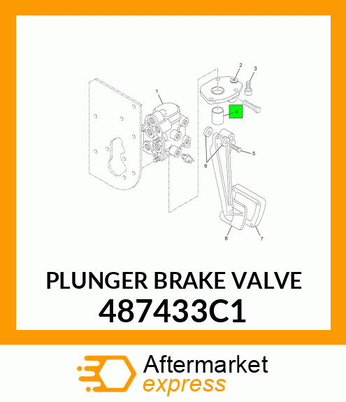 PLUNGER BRAKE VALVE 487433C1