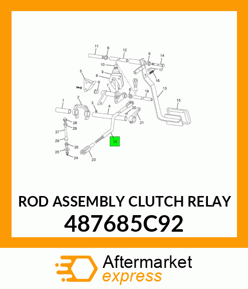 ROD ASSEMBLY CLUTCH RELAY 487685C92