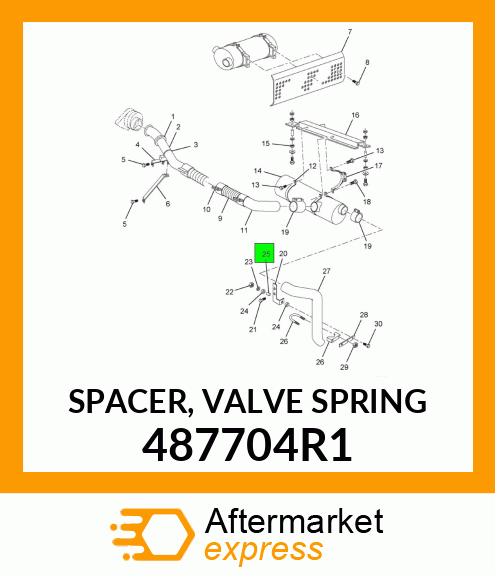 SPACER, VALVE SPRING 487704R1