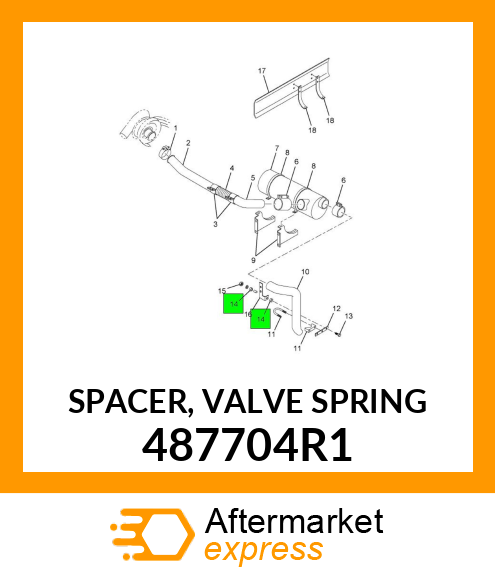 SPACER, VALVE SPRING 487704R1