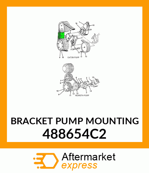 BRACKET PUMP MOUNTING 488654C2