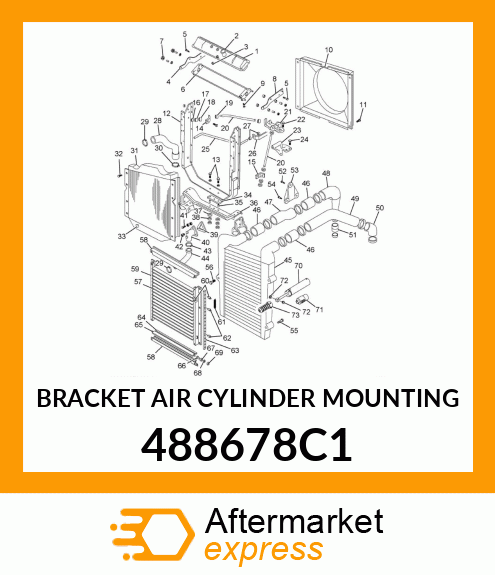 BRACKET AIR CYLINDER MOUNTING 488678C1