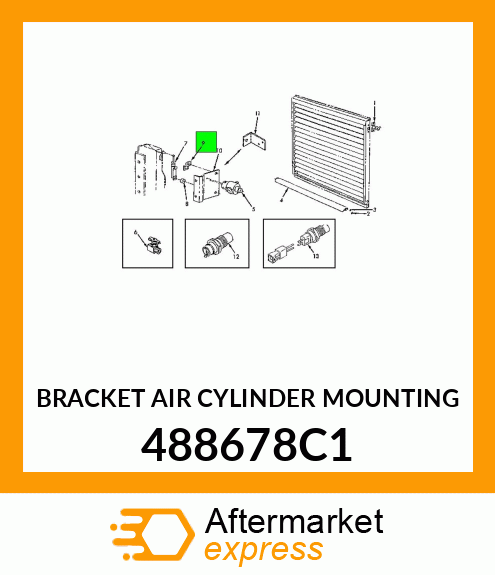 BRACKET AIR CYLINDER MOUNTING 488678C1