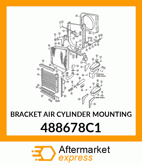 BRACKET AIR CYLINDER MOUNTING 488678C1