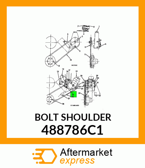 BOLT SHOULDER 488786C1